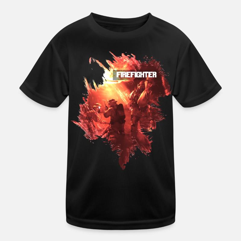 Firefighter Kids Functional T-Shirt