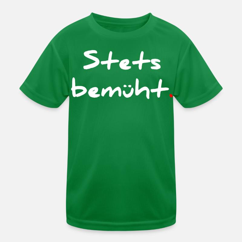 Stets bemüht – mit Punkt Kinder Funktions-T-Shirt