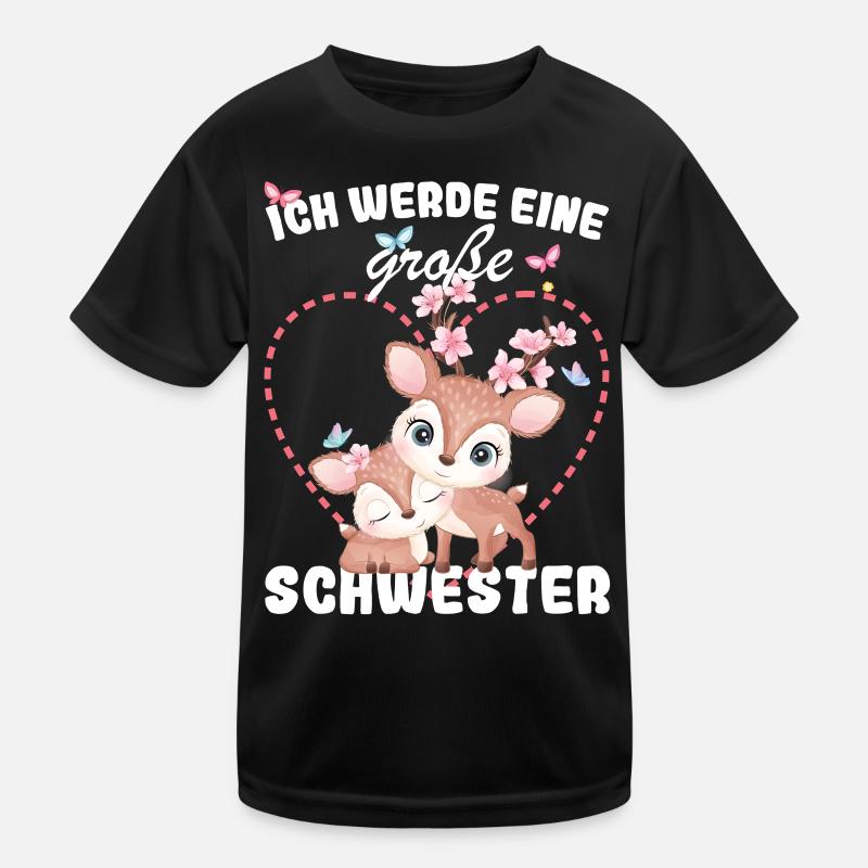 Nachwuchs Verkünden Ich Werde Große Schwester 2027 Kinder Funktions-T-Shirt