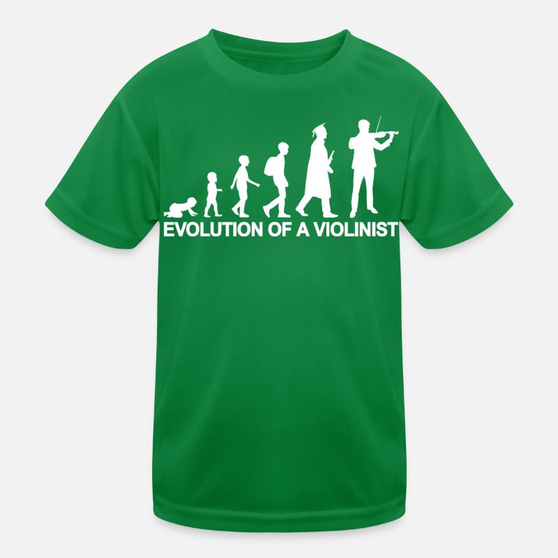 Entwicklung eines Violinist Kinder Funktions-T-Shirt