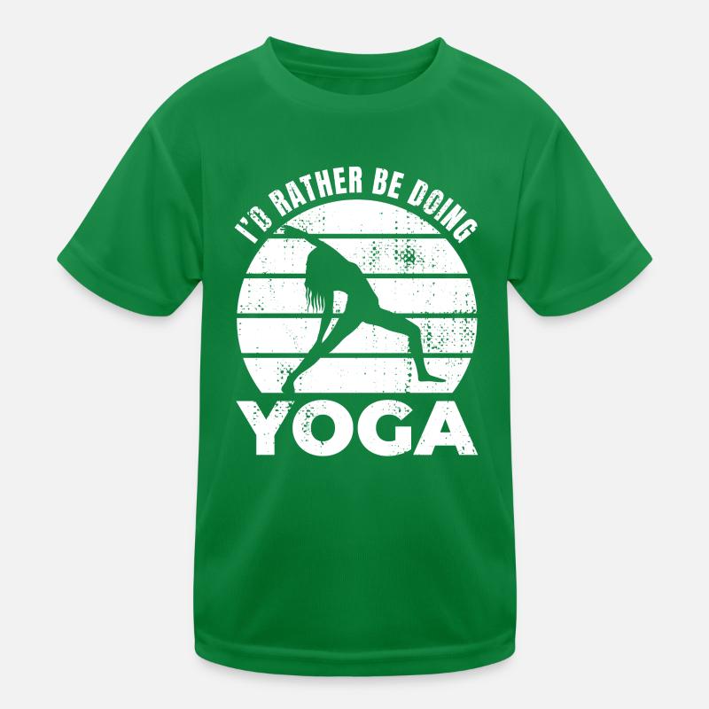 I'd rather do yoga Kids Functional T-Shirt