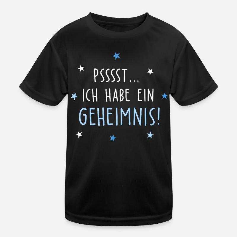 Ich habe ein Geheimnis ich Werde Großer Bruder Kinder Funktions-T-Shirt