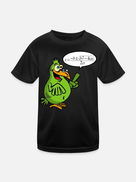 Smart bird - Kids Functional T-Shirt - black - Front