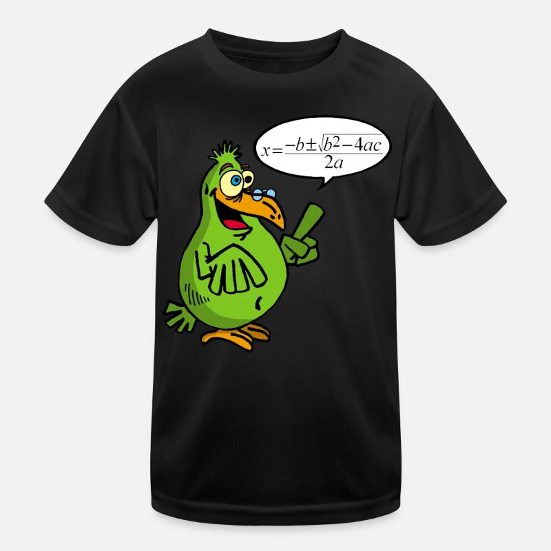 Intelligenter Vogel - Kinder Funktions-T-Shirt - Schwarz