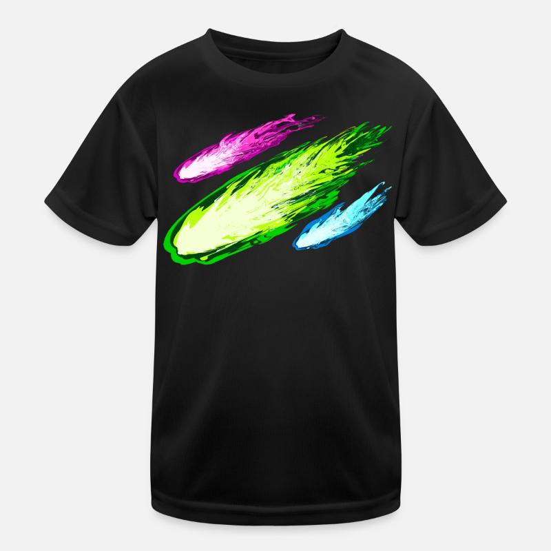 Explosion von bunten Drachen Kinder Funktions-T-Shirt