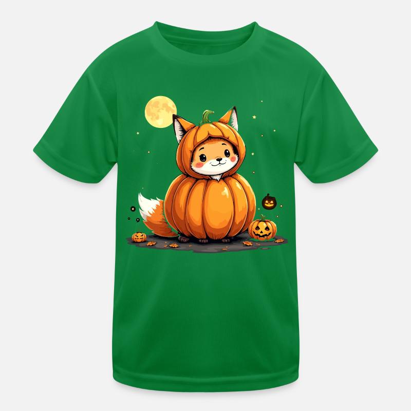 Kürbisfuchs Spuk yip! Kinder Funktions-T-Shirt