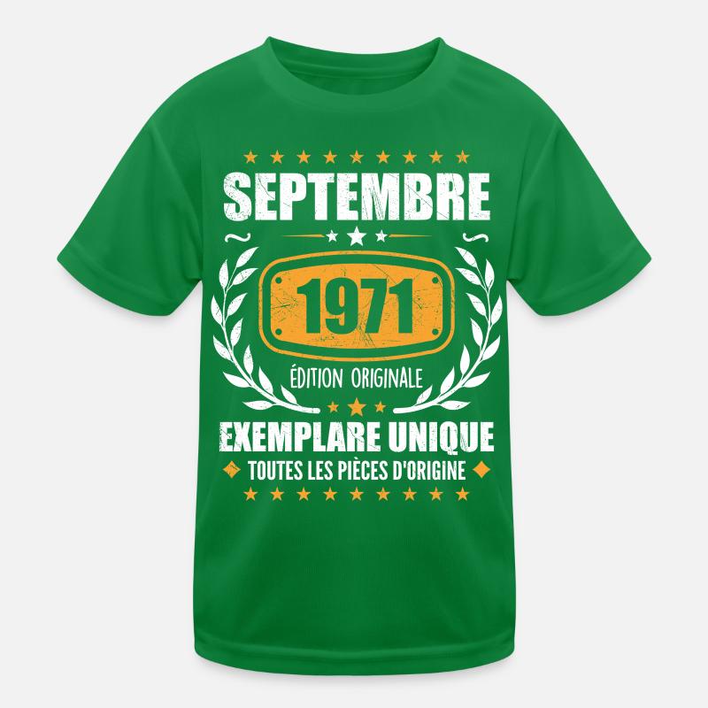 September 1971 Unique copy - September 1971 Kids Functional T-Shirt