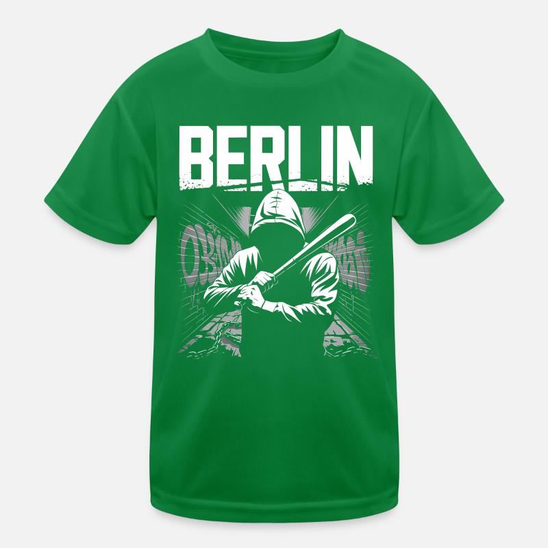 Berlin Street Art Graffiti Design Kids Functional T-Shirt