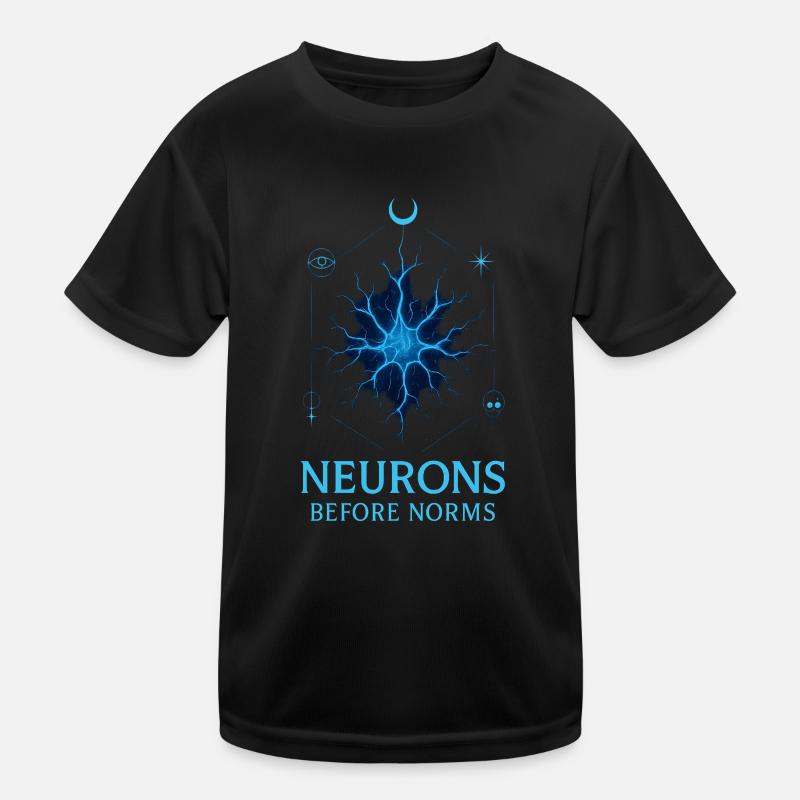 Neuronen vor Normen Kinder Funktions-T-Shirt