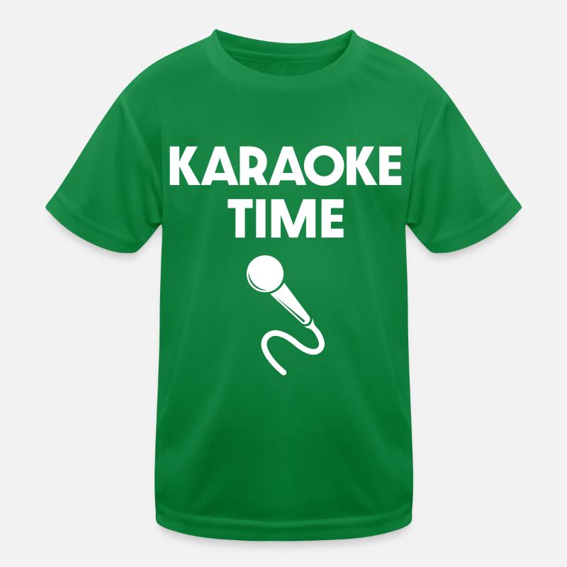 Karaoke-Zeit Kinder Funktions-T-Shirt