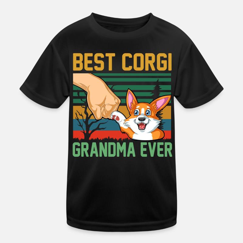 Bestes Corgi Oma aller Zeiten Muttertagsgeschenk Kinder Funktions-T-Shirt