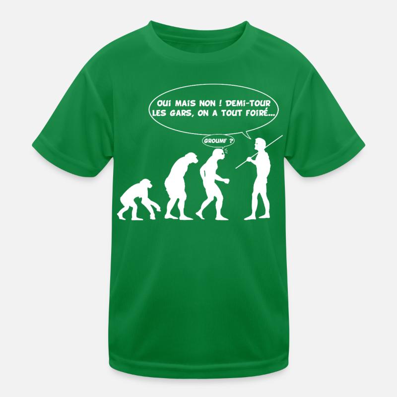 Erreur d'évolution (blanc) T-shirt sport Enfant