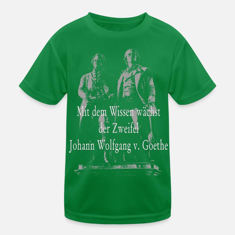Johann Wolfgang von Goethe quote Kids Functional T-Shirt