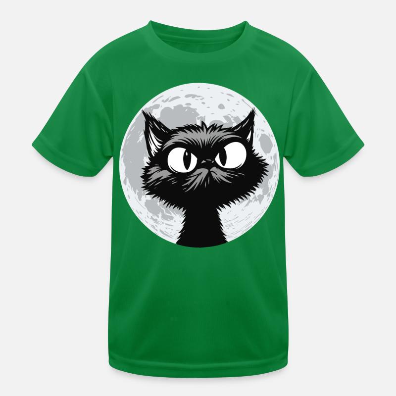 Chat de Lune Minuit T-shirt sport Enfant