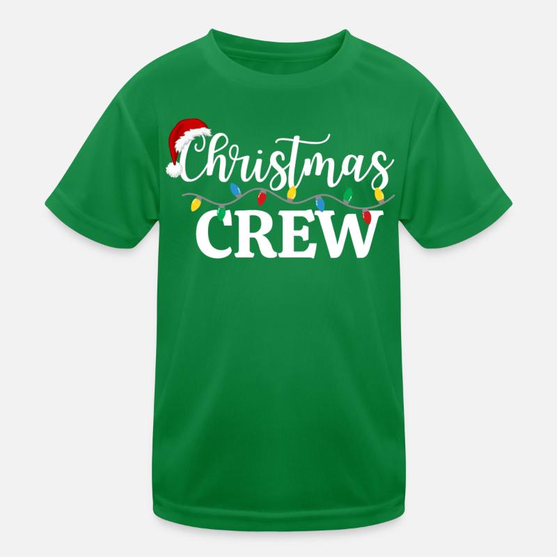 Weihnachts-Crew Kinder Funktions-T-Shirt