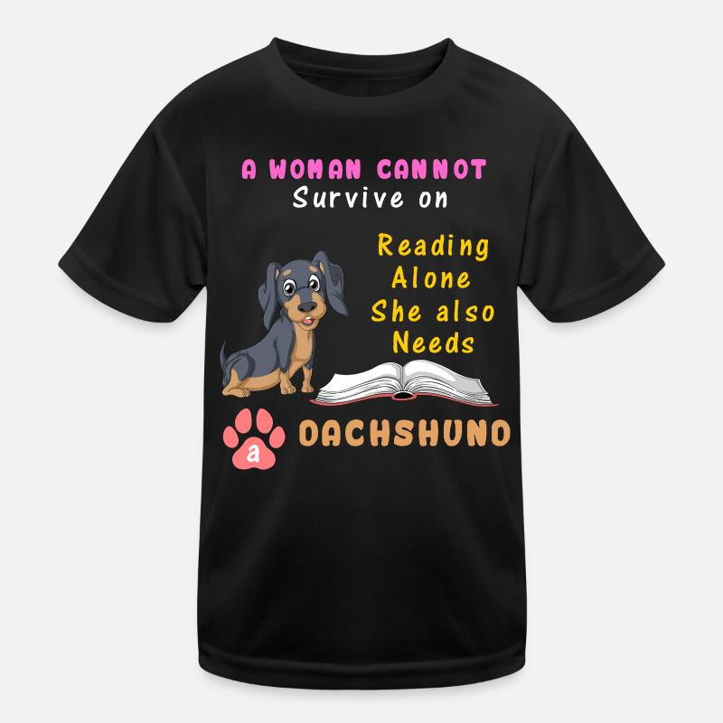 Dackel Kinder Funktions-T-Shirt