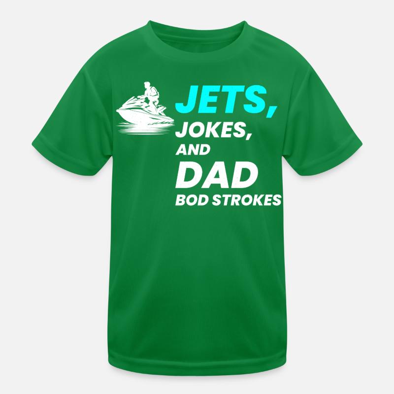 Blagues sur les Jets et coups de papa T-shirt sport Enfant