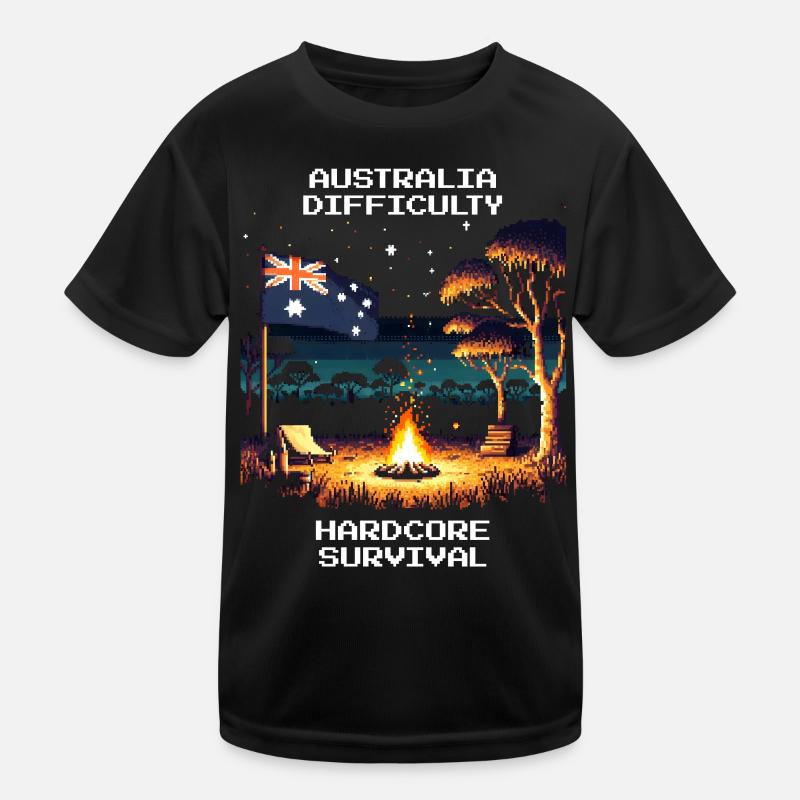 Australien: Hardcore-Survival | Outback Kinder Funktions-T-Shirt