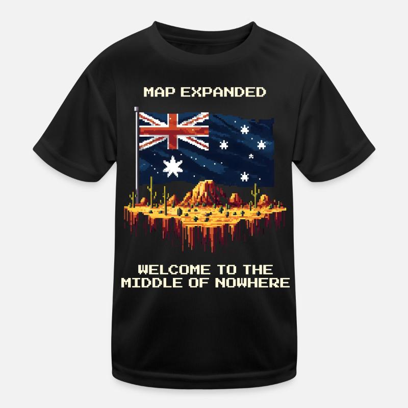Map extended: Middle of Nowhere | Outback Kids Functional T-Shirt