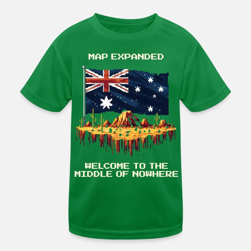Karte erweitert: Mitte von Nirgendwo | Outback Kinder Funktions-T-Shirt
