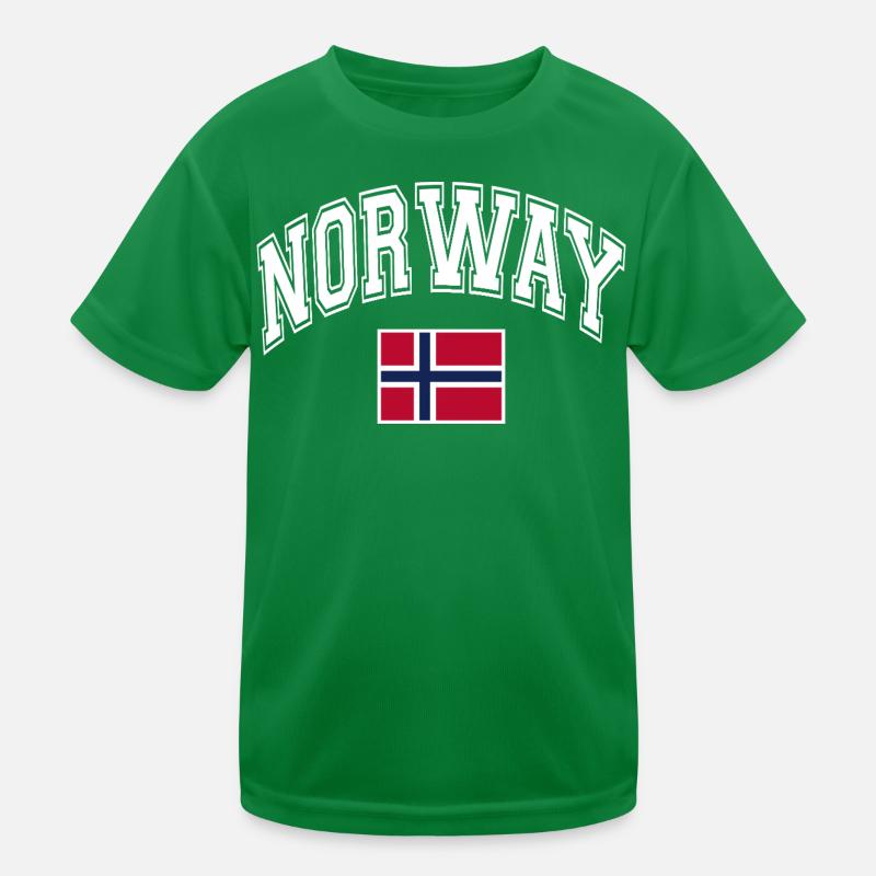 Norwegen Flagge Kinder Funktions-T-Shirt