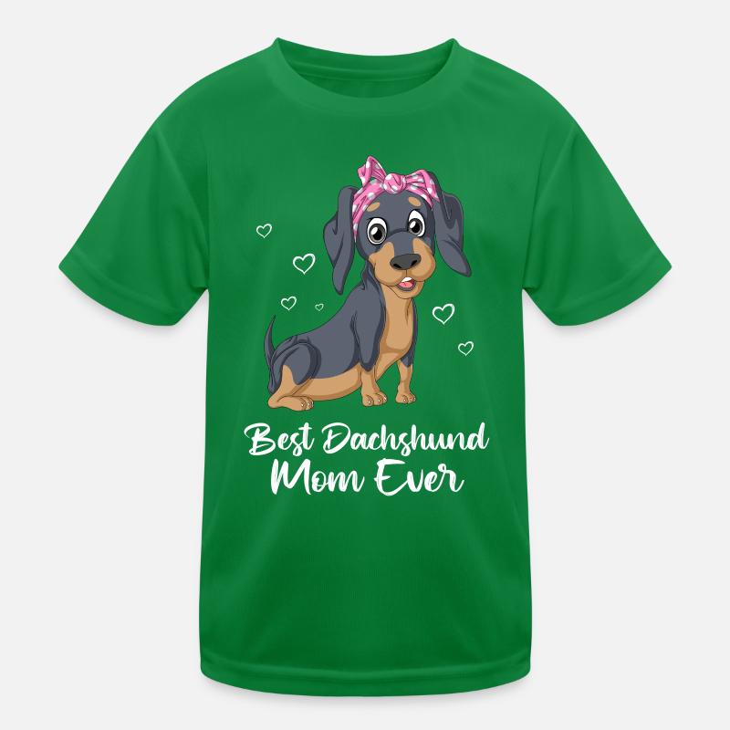 Dackel Mama Kinder Funktions-T-Shirt