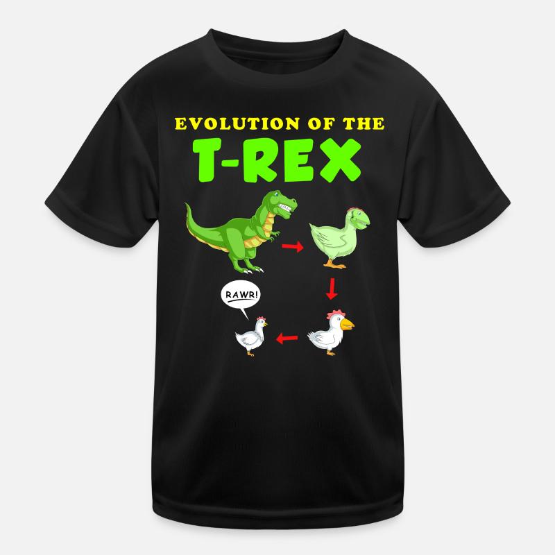 Die Entwicklung der T-Rex-Dinosaurier-Illustration Kinder Funktions-T-Shirt