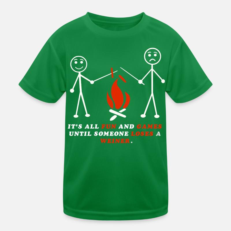 Camping amusant – C’est amusant jusqu’à ce que quelqu’un perde T-shirt sport Enfant