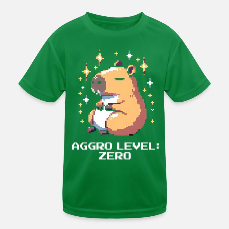 Niveau Aggro : Zéro | Capybara et paix T-shirt sport Enfant