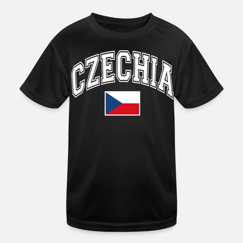 Tschechien Flagge Kinder Funktions-T-Shirt