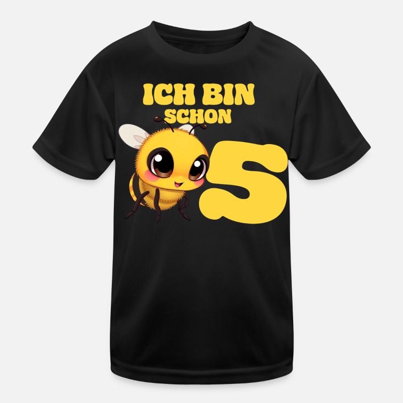 5. Geburtstag Biene Kinder Kindergeburtstag  Kinder Funktions-T-Shirt