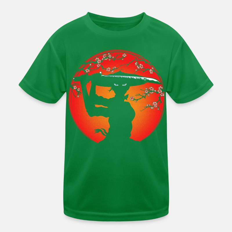 Samurai-Mädchen Kinder Funktions-T-Shirt
