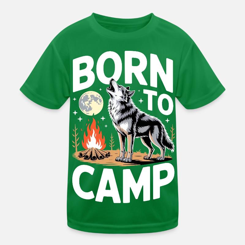 Geboren im Camp Kinder Funktions-T-Shirt