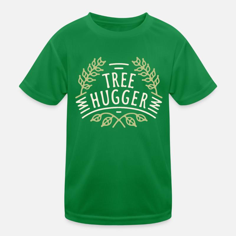 Tree hugger forest bathing nature lovers Kids Functional T-Shirt