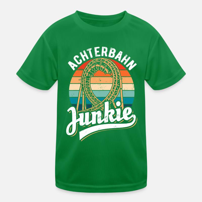 Roller Coaster Junkie - Looping Kids Functional T-Shirt