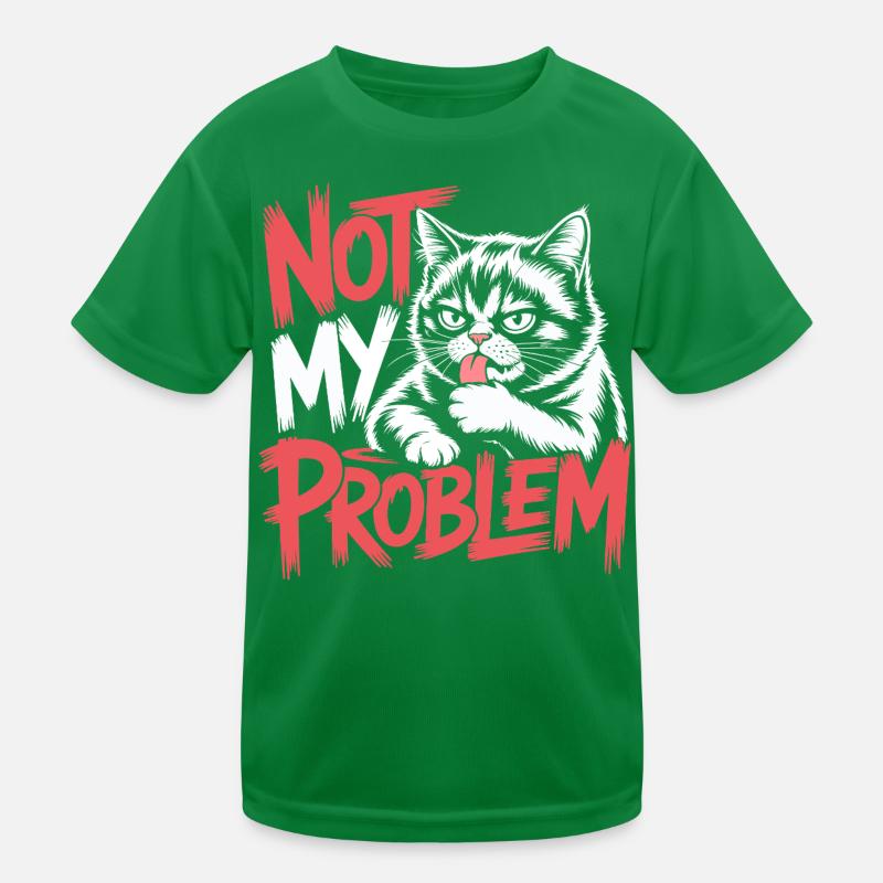 Nicht meine Problemkatze Kinder Funktions-T-Shirt