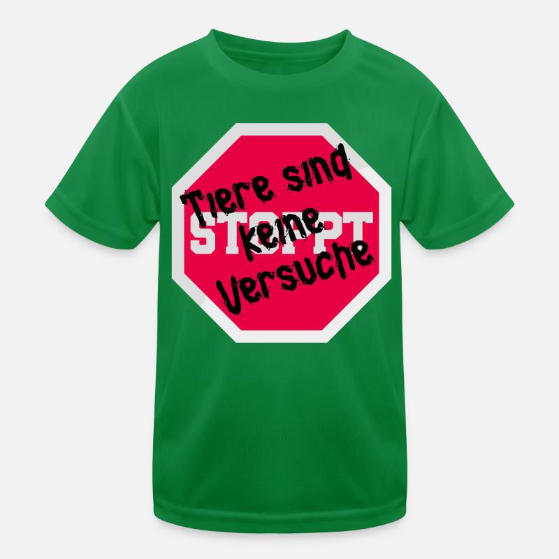 Animal testing ANIMALS ARE NOT FUNNY EXPERIMENTS Kids Functional T-Shirt