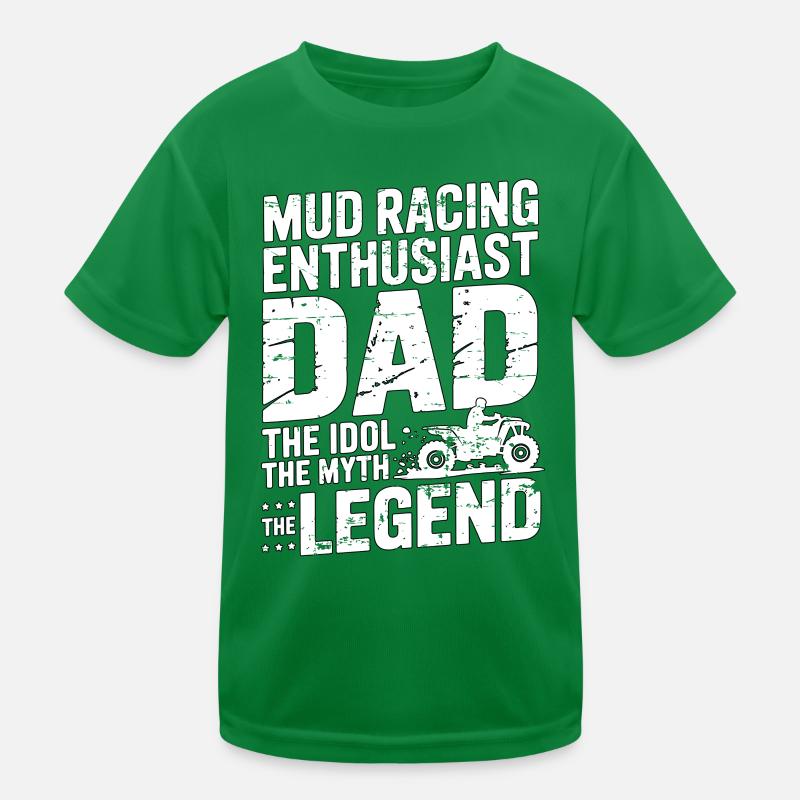 Mud Racing Enthusiast Dad The Idol Loves Mudding Kinder Funktions-T-Shirt