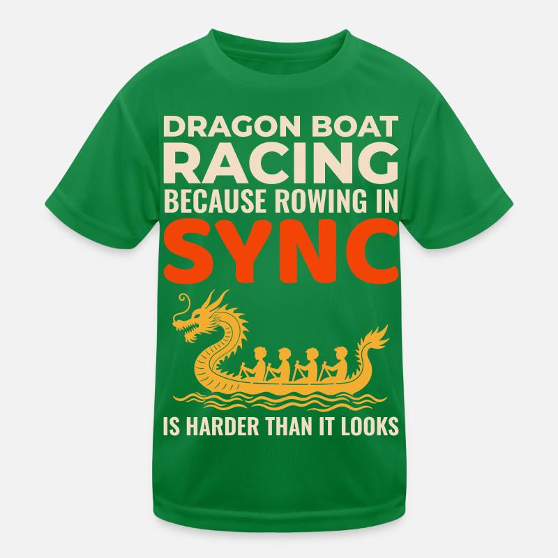 Drachenbootrennen Teamgeist Kinder Funktions-T-Shirt