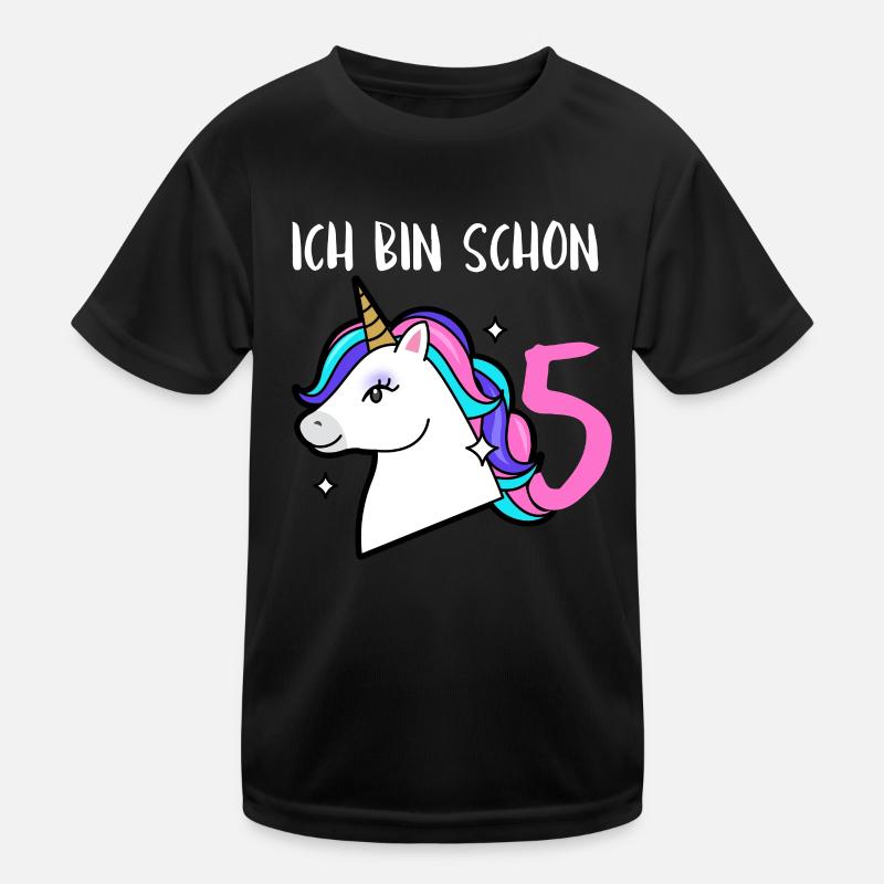 5e anniversaire J'ai déjà 5 ans Licorne T-shirt sport Enfant