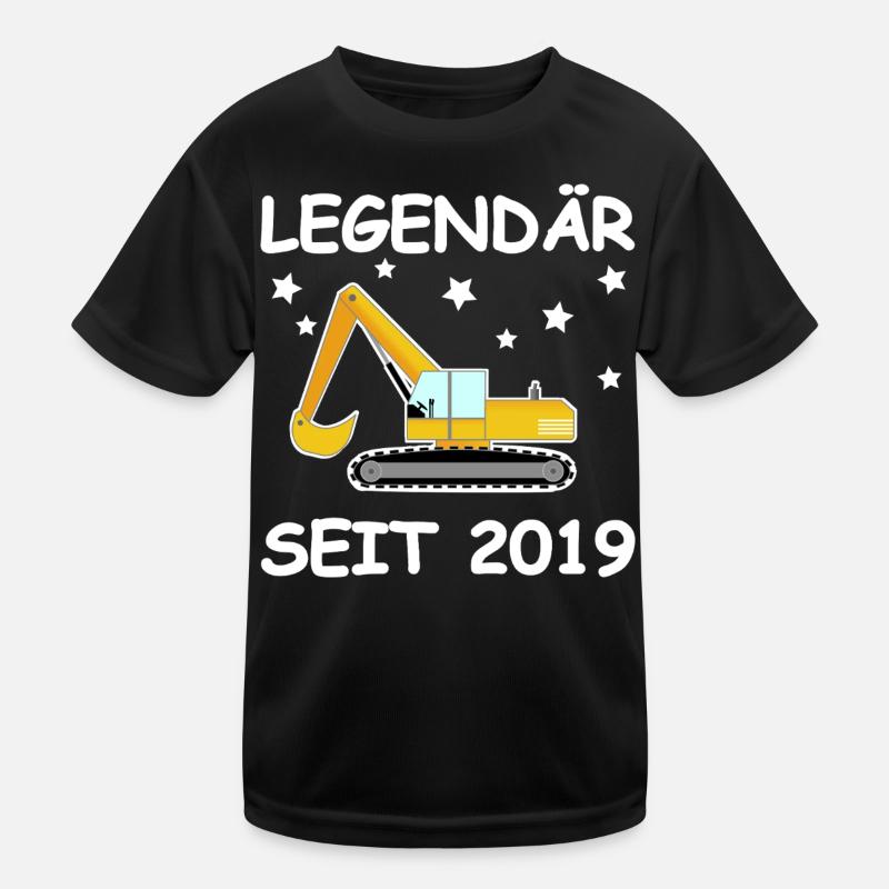 Legendär 2019 Bagger Kinder Funktions-T-Shirt