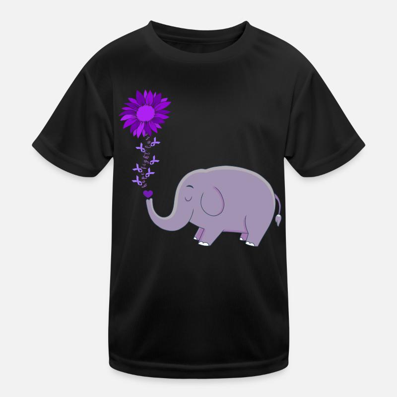 Mignon éléphant fleur magie T-shirt sport Enfant