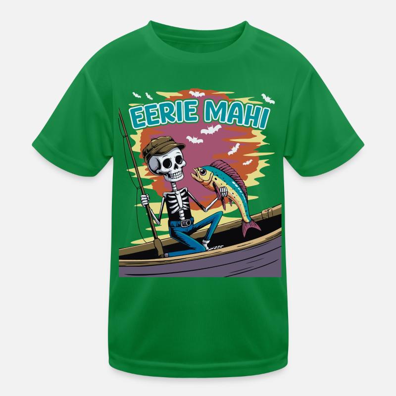 Squelette créatif pêcheur d’orquelage dorade Mahimahi T-shirt sport Enfant