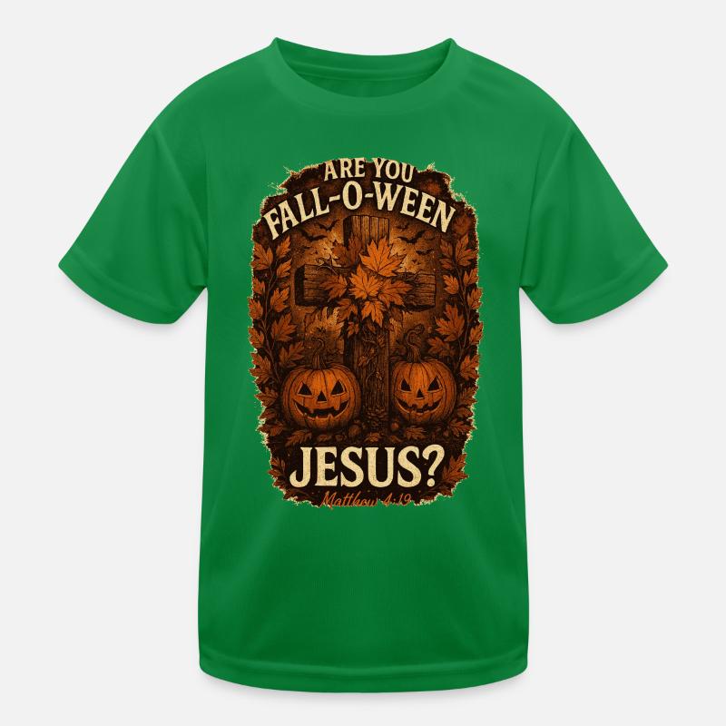 Êtes-vous Fall-O-Ween Jésus Halloween Automne T-shirt sport Enfant