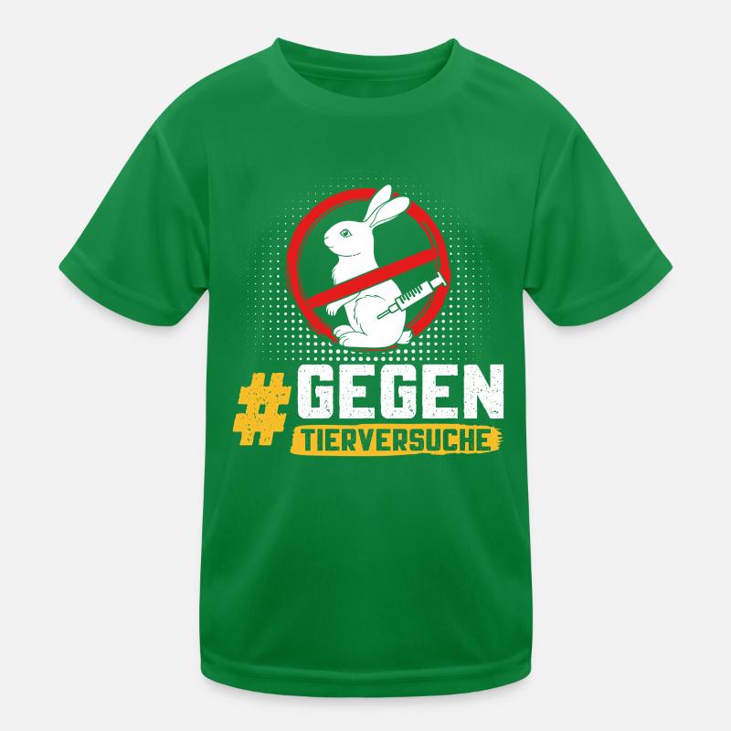 Animal protection STOP ANIMAL TESTING AGAINST TESTING Kids Functional T-Shirt