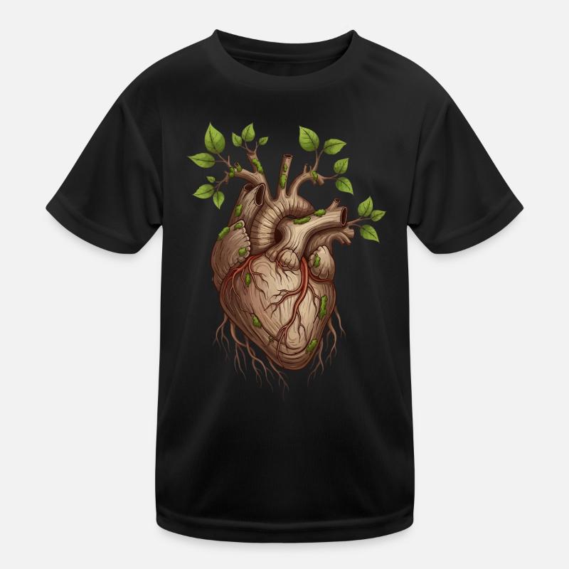 Lebendiges Baumherz Kinder Funktions-T-Shirt