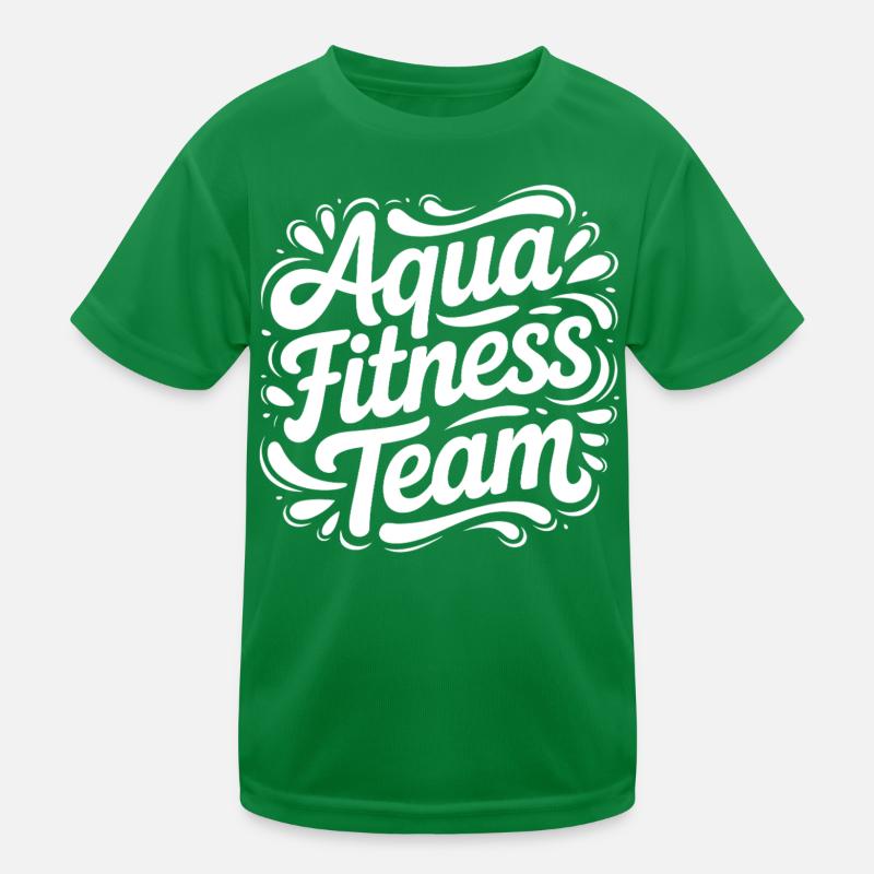 Lettrage d’équipe d’aquaforme T-shirt sport Enfant