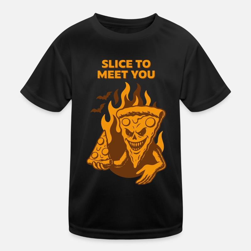 Devilish Pizza - Slice to meet you Kids Functional T-Shirt