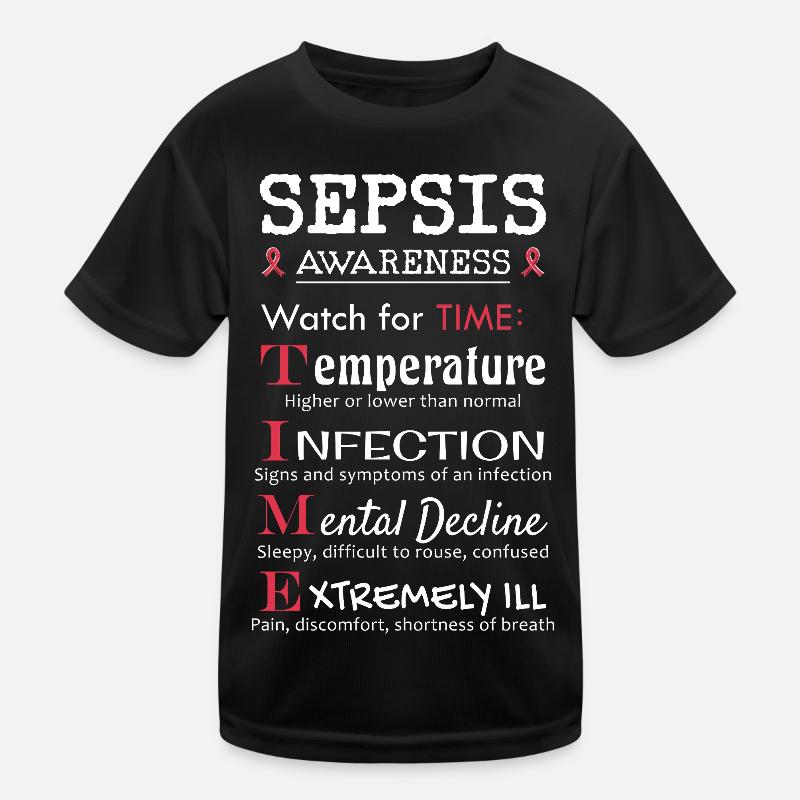Sepsis Aufklärung - Achte auf TIME Leitfaden Kinder Funktions-T-Shirt