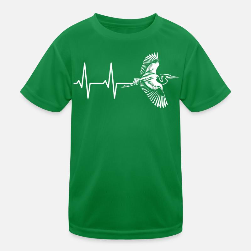 Oiseau dans le design de battement de cœur T-shirt sport Enfant